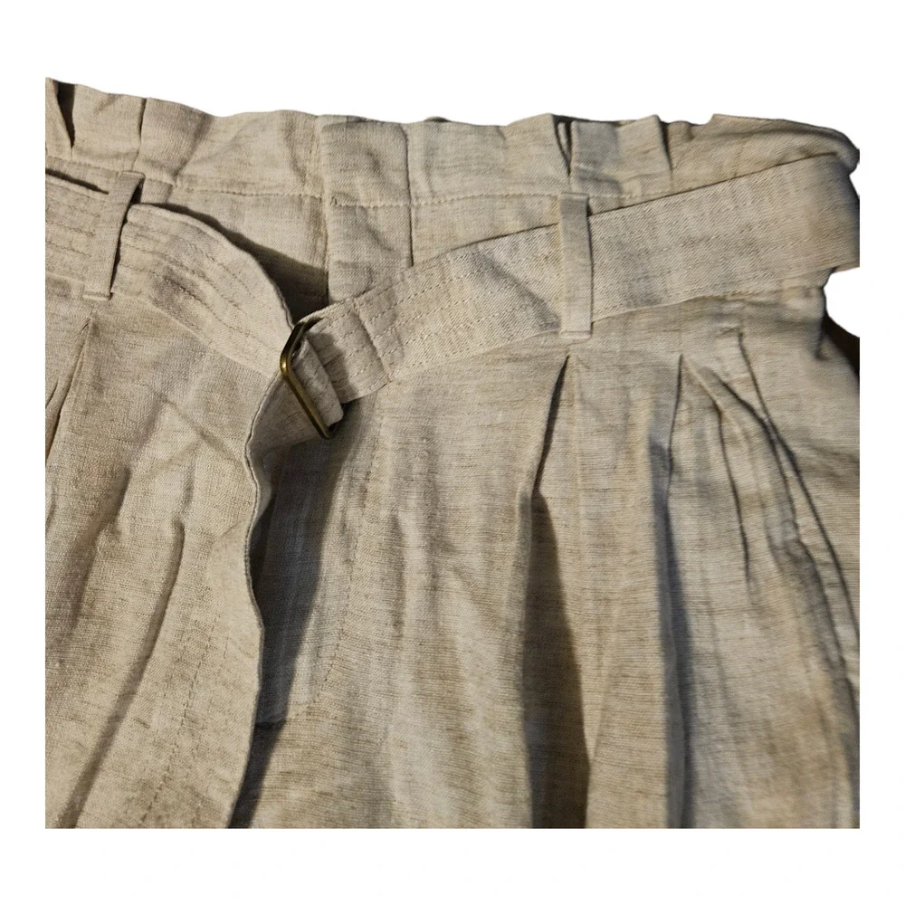 Banana Republic Outlet 4P Beige Wide Leg Belted Pants